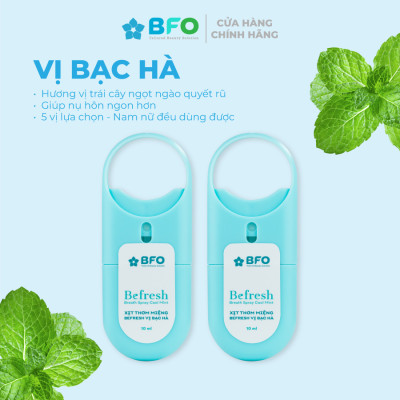 Combo 4 chai xịt thơm miệng Befresh 10ml