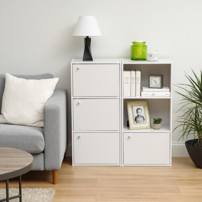 Giá sách gỗ công nghiệp thiết kế đẹp hiện đại tiện nghi SMLIFE Buzz