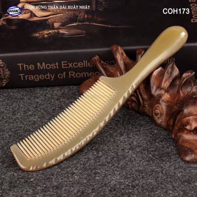 Lược sừng xuất Nhật (Size: L - 19,5cm) COH173 - Lược thân dài tiện dụng rất đẹp - ️Chăm sóc tóc