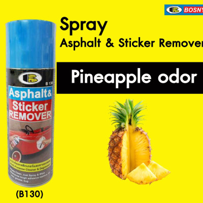 Dung dịch tẩy keo, nhựa đường, băng dính, tẩy decal... Asphalt & Sticker Remover - Bosny B130 - 200 cc - nhập khẩu Thái Lan (tặng kèm khăn lau và khẩu trang bằng vải không dệt)