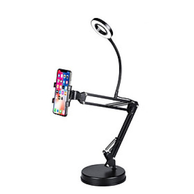 Transhine P35 - Chân Đế Đặt Bàn Có Đèn Led Live Stream Cho Điện Thoại - Hàng chính hãng