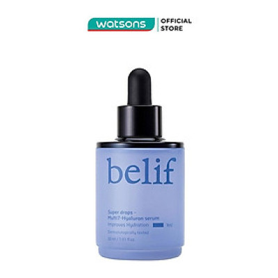 Tinh Chất Belif Dưỡng Ẩm Và Làm Dịu Da Super Drops - Multi7 - Hyaluron Serum 30ml