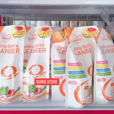 Nước Rửa Bình Sữa Wesser Dạng Gói (500ml)