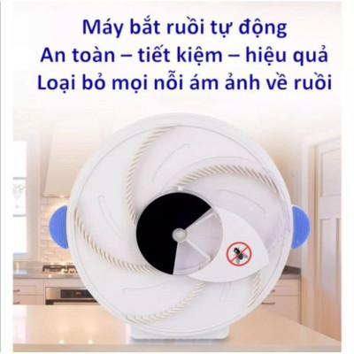 Máy Bắt Ruồi, Muỗi Thông Minh Tự Động, Máy Bẫy Ruồi Cắm Điện Tự Động Không Tiếng Ồn - Chính hãng MINIIN 
