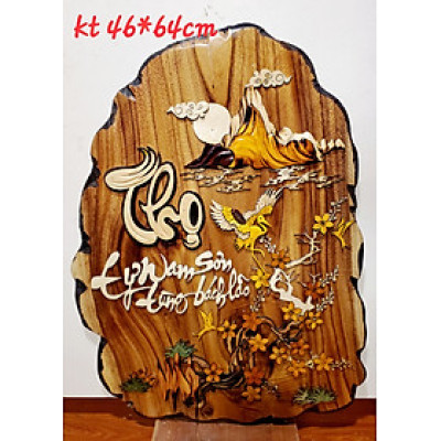 Tranh gỗ nghệ thuật thư pháp chữ THỌ