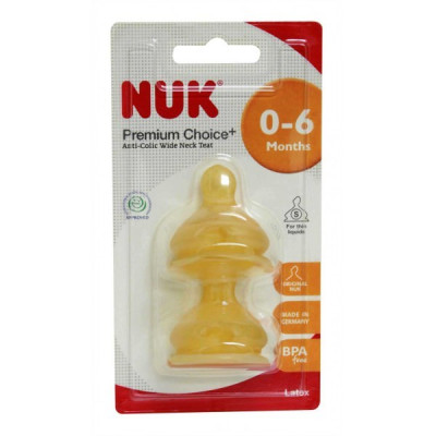 Combo 2 Núm Ti Nuk Cao Su S1 NU66049 Size S dành cho bé từ 0 đến 6 tháng