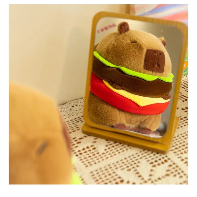 Thú nhồi bông Capybara bánh mì hamburger Đáng Yêu - Size từ 35cm đến 80cm - Quà tặng gấu bông chuột lang nước capy bara đáng yêu siêu mập