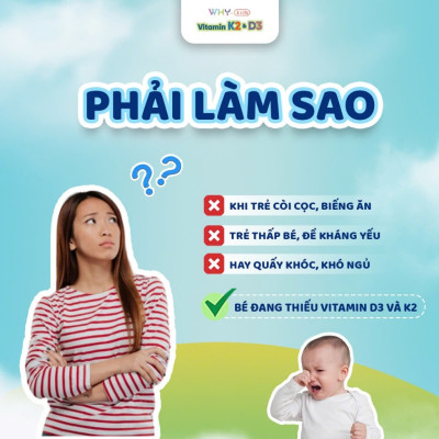 [Mua 2 Tặng 1 Kem] Vitamin D3 K2 Whykids Dạng Xịt Giúp Bé Tăng Khả Năng Hấp Thụ Canxi Tốt Cho Sức Khoẻ - Chai 15m