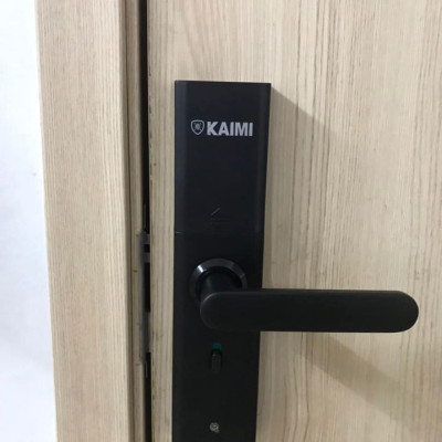 Khóa Vân Tay Kaimi S12- Viền Đen - Hàng Chính Hãng