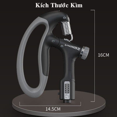 Bộ Kìm Bóp Tay Đếm Số Điện Tử - Dụng Cụ Tập Gym Tập Cơ Bắp Cổ Tay Cao Cấp Tại Nhà Điều Chỉnh Lực Từ 10-100kg Phiên Bản Nâng Cấp- Hàng chính hãng ( Màu ngẫu nhiên)