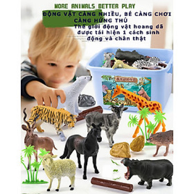Đồ Chơi Mô Phỏng Các Con Thú Hoang Dã Dành Cho Trẻ Em
