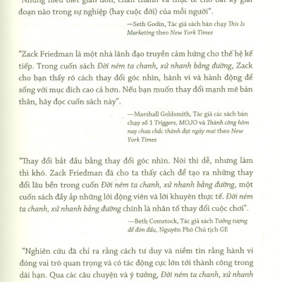 ĐỜI NÉM TA CHANH, XỬ NHANH BẰNG ĐƯỜNG: CUỘC ĐỜI LÀ NHỮNG CHỌN LỰA - Zack Friedman - Quế Anh dịch - (bìa mềm)