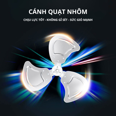 Quạt Công Nghiệp SOWUN SW828 Sải Cánh Nhôm 50cm, Công Suất 130W Diện Tích Làm Mát Rộng