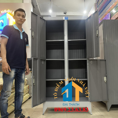 Tủ hồ sơ văn phòng 4 cửa cao 1m8 ngang 90cm sâu 45cm Đại Thành giá rẻ