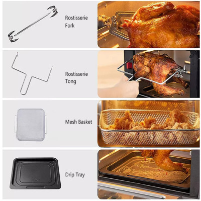 Nồi chiên không dầu điện tử dung tích lớn 12 Lít Biolomix MA510T-Hàng chính hãng 