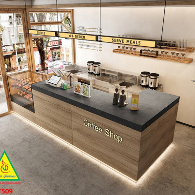 Bàn thu ngân, bàn lễ tân, bàn tính tiền bằng gỗ MDF QTT509- NỘI THẤT LẮP RÁP VIENDONGADV