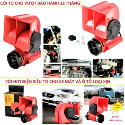 1  CÒI HƠI ĐIỆN KÊU CỰC TO HAY LẮP XE MÁY ÔTÔ MẪU MỚI CHẤT LƯỢNG