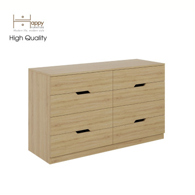 [Happy Home Furniture] DASH , Tủ đựng đồ - 8 ngăn kéo , 132cm x 46cm x 78cm ( DxRxC), THK_053