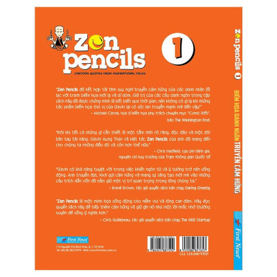 Sách Zen Pencils Tập 1 Biếm Họa Danh Ngôn Truyền Cảm Hứng First News