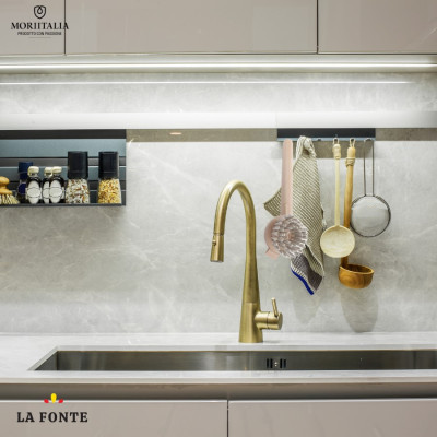 Cọ nồi chống trầy cán nhựa để rửa xoong nồi, chảo chống dính, chén đĩa Lafonte - 003643