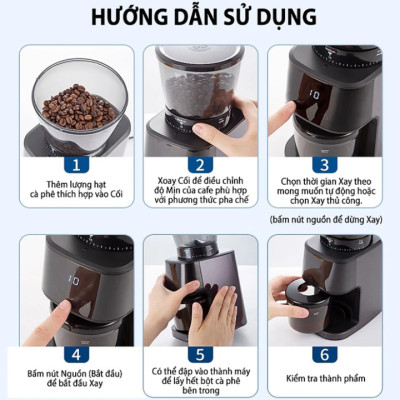 Máy xay hạt cà phê Espresso cao cấp Shardor BD-CG015 - HÀNG CHÍNH HÃNG