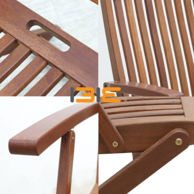 Ghế Xếp Bungus Có Tay IBIE NC2021 (63 x 48 x 95 cm) - Nâu