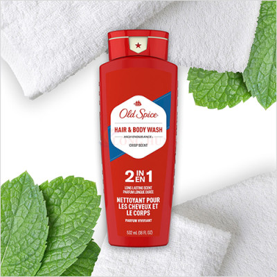 Sữa tắm dầu gội Old Spice Hair Body Wash High Endurance (532ml) - Hàng chính hãng
