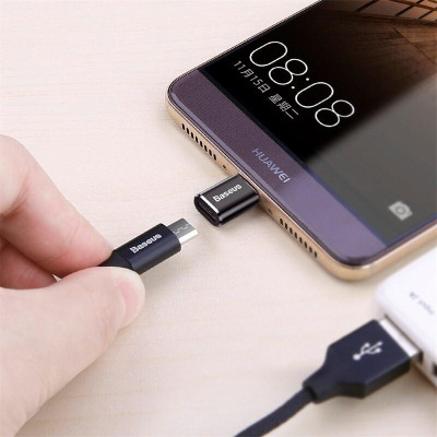 Đầu chuyển đổi OTG Baseus full size cho Laptop, Macbook, Máy tính bảng, Điện thoại -Hàng Chính Hãng