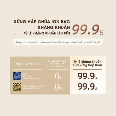 Nồi Nấu Cháo, Nấu Chậm Bear 0.8L thế hệ mới SB-NNC08, bản tiếng Việt - Hàng chính hãng