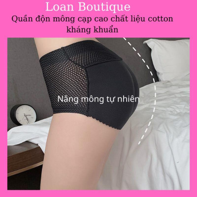 Quần độn môngQuần lót độn mông cạp cao chất cotton lạnh thông hơi,kháng khuẩn
