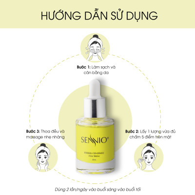 Serum dưỡng da Sennio Intensive Whitening Dual dưỡng da nám trắng da mặt chính hãng Hàn Quốc 30ml SNO 809