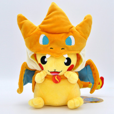 Gấu bông Pikachu cosplay rồng lửa Mega siêu dễ thương độc đáo (23cm) hàng xịn nguyên tem nguyên tag đẹp từng cm, an toàn cho trẻ nhỏ
