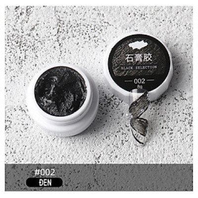 Gel Xi Măng Trắng Đen Trang Trí Móng, Chất Gel Đặc Sệt, Hiệu Ứng Sần, Làm Nail Tạo Hình Độc Đáo, Vẽ Hoa Họa Tiết