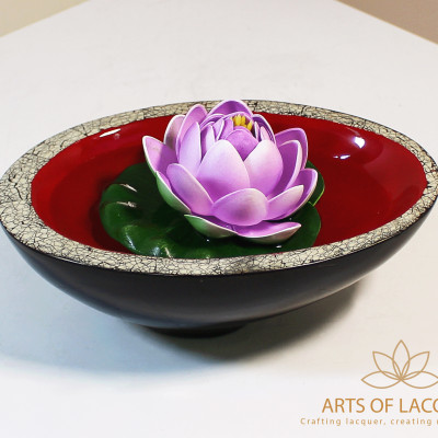 Bát Thả Hoa Hình Oval