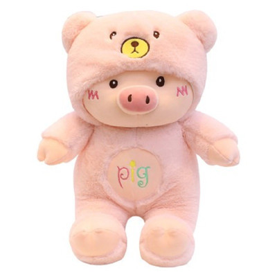 Gấu Bông Heo Cosplay Thú Nhồi Bông Heo Đội Mũ Hàng Cao Cấp