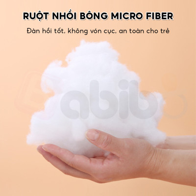 Gối ôm cho bé sơ sinh 0-3T EMA, gấu bông cho trẻ ôm ngủ, thú bông đồ chơi cho bé