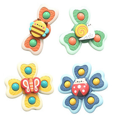 Đồ chơi con quay họa tiết động vật vui nhộn Baby-S, Con quay cho bé nhiều màu sắc đáng yêu – SDC064