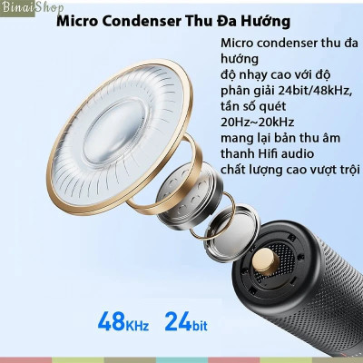 BOYA K3 / K7 / K9 - Micro Condenser USB, Sử Dụng Hiệu Ứng Ánh Sáng RGB Cho Streamer, Podcast, Giảng Dạy Trực Tuyến - Hàng chính hãng