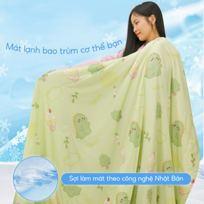 [CHĂN HÈ MÁT LẠNH] Mền lạnh I Cool Advance NIN House NM8030 160x210cm | Chăn chần Ice Silk, Chăn điều hoà nhiều độ