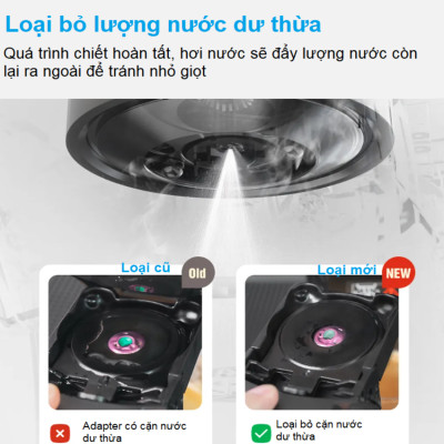 Máy pha cà phê 6 trong 1 Espresso, Viên Nén Nespresso, Nescafe Dolcegusto, Kcup, Túi ESE POD và Trà - Thương hiệu Mỹ cao cấp HiBREW H1B - Hàng Nhập Khẩu