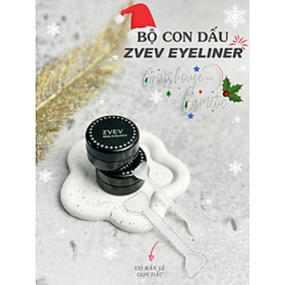 Cây silicon Khuôn in eyeliner 2 ĐẦU Khuôn kẻ mắt sử dụng mực in sắc nét chống nước lâu trôi nét đều dành cho người mới tập trang điểm