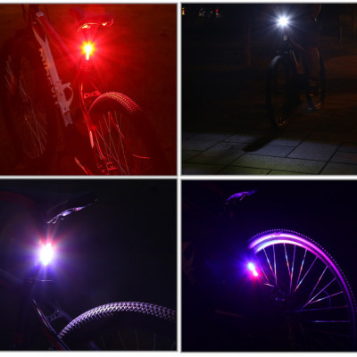 Đèn Led Xe Đạp, Đèn Hậu Cảnh Báo Xe Đạp Gắn Phía Sau Siêu Sáng Có Sạc Điện USB Chống Nước Giúp Đạp Xe An Toàn Ban Đêm 3 Màu Nhiều Chế Độ - Hàng Chính Hãng