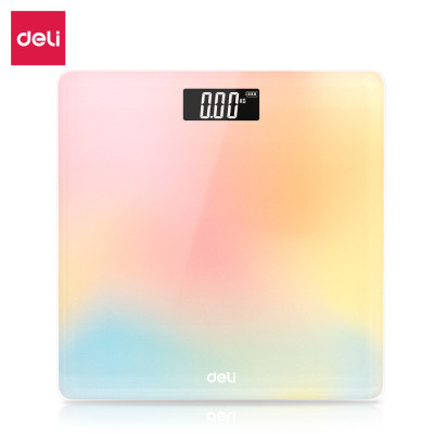 Cân Điện Tử Sức Khoẻ Thông Minh Mặt Vuông Kính Cường Lực Chịu Lực 180Kg Deli - Phù Hợp Gia Đình Trường Học - Nhiều Màu Sắc - Hàng Chính Hãng - E86120