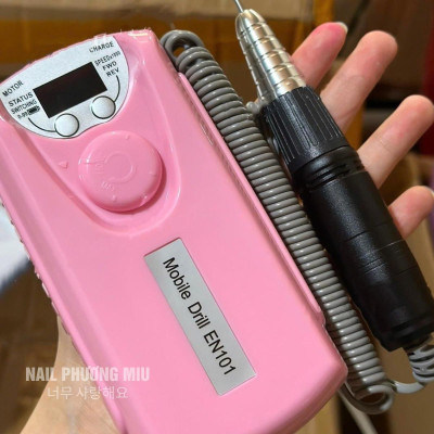 Máy Mài Móng Tích Điện EN101 Tay Đen Cao Cấp, Công Suất 30,000 RPM, Pin Tích Điện Gọn Nhẹ, Dễ Dùng Cho Làm Nail Chuyên Nghiệp