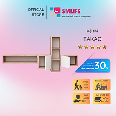 Kệ treo tường để tivi SMLIFE Takao