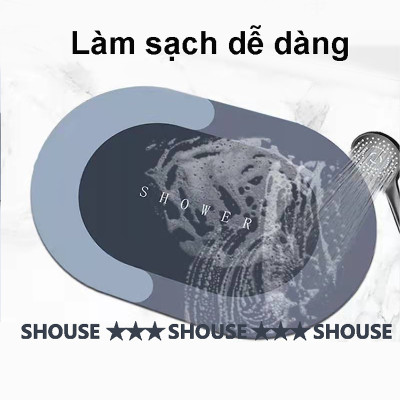 Thảm Lau Chân, COMBO 2 CHIẾC, Thảm Chùi Chân Silicon Siêu Thấm Nước, Chống Trượt, Thảm Phòng Khách, Nhà Tắm