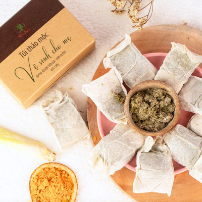 Thảo mộc vệ sinh cho mẹ Wonmom, xông vùng kín thơm tho, se khít Wonmom ( 10 Túi/Hộp )