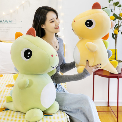 Gấu bông khủng long mắt lồi vây 7 màu siêu mềm siêu dễ thương (25cm) vải miniso mềm mại êm ái, an toàn cho trẻ nhỏ