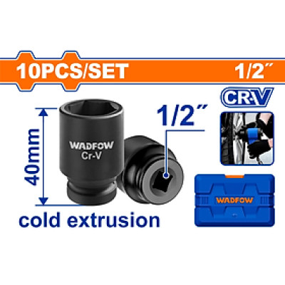 BỘ 10 ĐẦU TUÝP 1/2" WADFOW - HÀNG CHÍNH HÃNG