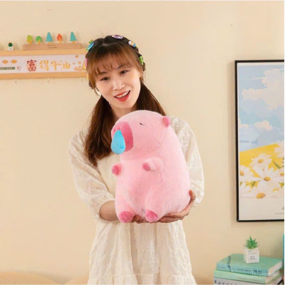 Thú nhồi bông capybara hồng chảy nước mũi đáng yêu - Size từ 35cm đến 45cm - Móc khoá gấu bông Capybara.